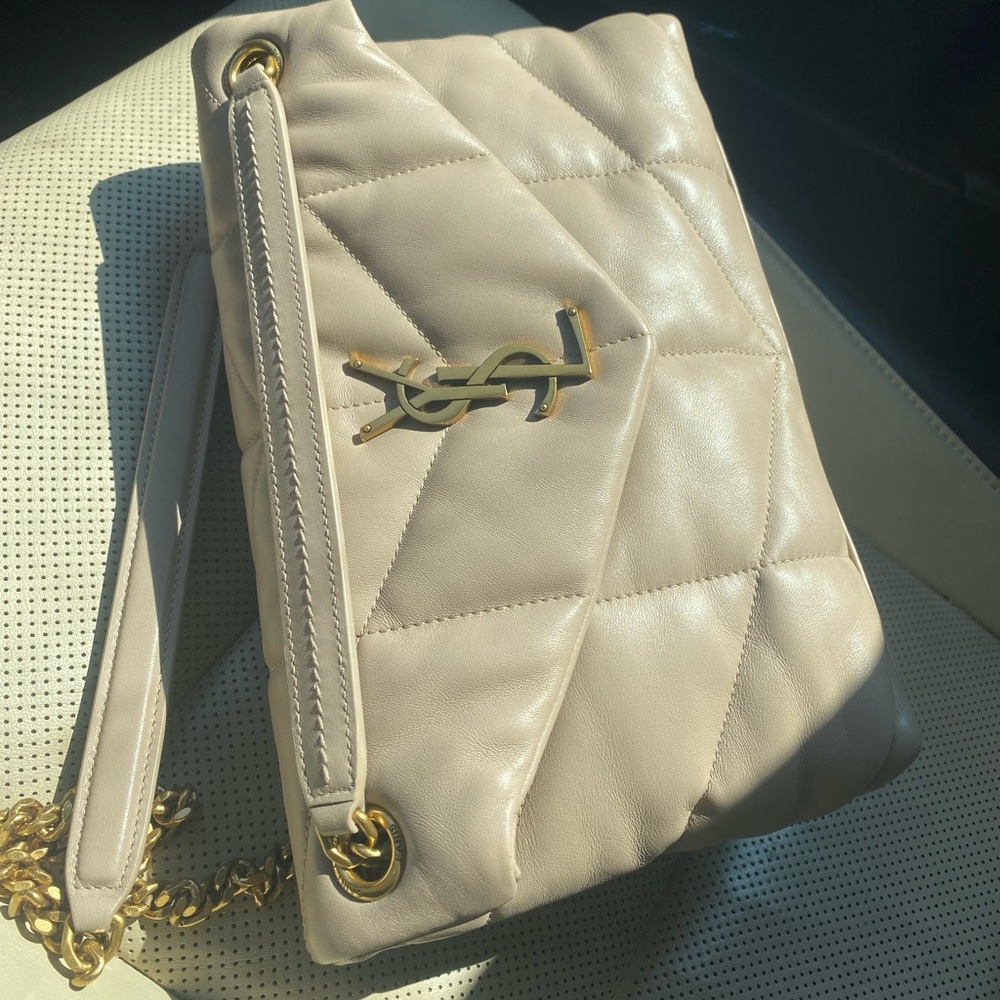 YSL Puffer Beige bag